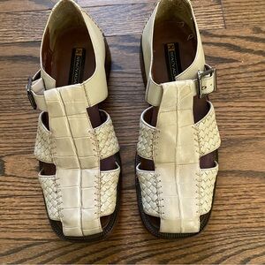 Stacy Adams ITHACA Ice Croc Basket Weave Sandals Dress Shoe